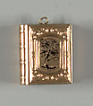 Charm, Independent Order of Odd Fellows F.L.T. 1776-1876, Gilded metal, enamel