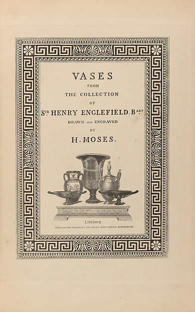 Ancient vases from the collection of Sir Henry Englefield by Sir Henry Charles Englefield, The Metropolitan Museum of Art