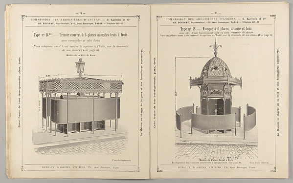 Urinoirs : publics et privés, kiosques, sièges et cabinets communs by G. Larivière et Cie, The Metropolitan Museum of Art