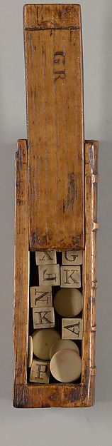 Alphabet game in book form by an unrecorded maker, The Metropolitan Museum of Art