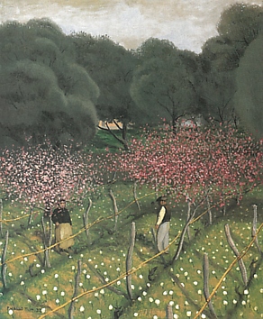 Flowering Peach Trees, Provence, Félix Vallotton  Swiss, Oil on canvas