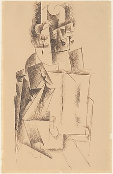 Seated Man Reading a Newspaper