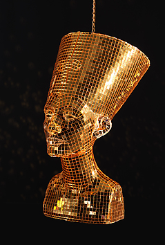Nefertiti - Miles Davis (Gold), Awol Erizku  American, Hard coated foam and mirror tile