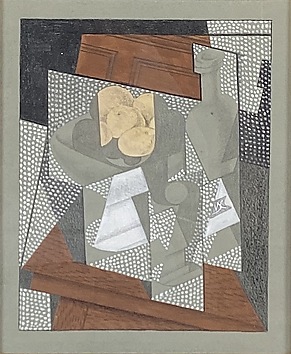 Juan Gris - Cup, Glasses, and Bottle (Le Journal) - The