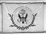 Flag, Silk embroidered with silk thread, American