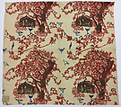 Grand Arbre, Unknown Designer, Block-printed cotton