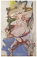 Woman, Willem de Kooning  American, born The Netherlands, Oil on paper on paper, mounted on masonite