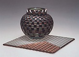 "Pie-R-Square" Vase, Michael Glancy  American, Glass, silver and copper