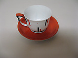 Teacup and saucer, Josef Hoffmann  Austrian, Porcelain