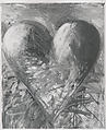 The Heart, Jim Dine  American, Oil paint, enamel, charcoal and pastel with scratching on paper