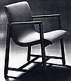 Armchair for Chamber Music Hall, Kleinhans Music Hall, Buffalo, Eliel Saarinen American, Maple with cotton upholstery
