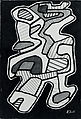 Assassin, Jean Dubuffet French, Marker on paper