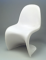 Stacking Side Chair, Verner Panton Danish, Luran-S plastic (acrylate-styrene-acrylonitrile)