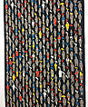 "People" Textile, Gaetano Pesce Italian, Printed cotton, twill weave