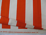 "Arkkitehti-Raita" Textile Sample, Vuokko Eskolin-Nurmesniemi (Finnish, born 1930), Cotton
