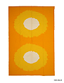 "Aurinko" Textile Sample, Vuokko Eskolin-Nurmesniemi Finnish, Cotton