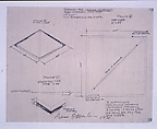 Diagram for Ground Mutations, Dennis Oppenheim American, Black line print