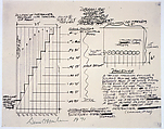 Diagram for Degree of Difficulty, Dennis Oppenheim American, Black line print