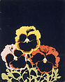 Three Pansies, Joe Brainard  American, Opaque watercolor on paper