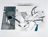 Swingeing London 67, Richard Hamilton  British, Etching, aquatint, photoetching, and collage, embossed and die stamped with metallic foil