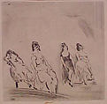 Women in a Bordello, Jules Pascin  American, born Bulgaria, Etching and drypoint