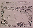 The River Main, from the portfolio ¦Faces¦, Max Beckmann German, Drypoint