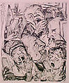 Yawning, from the portfolio ¦Faces¦, Max Beckmann German, Drypoint