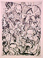 Café Music, from the portfolio ¦Faces¦, Max Beckmann German, Drypoint