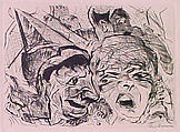 Theater, from the portfolio ¦Faces¦, Max Beckmann German, Drypoint