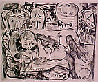 Lovers (II), from the portfolio ¦Faces¦, Max Beckmann German, Drypoint