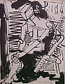 Untitled, Hans Hofmann American, born Germany, Brush and black ink on paper