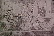 The Holy Family on the Steps, from ¦The Poussin Project: A Series of Prints after Nicolas Poussin¦, Leon Kossoff  British, Etching