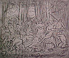 The Triumph of Pan (#3), from ¦The Poussin Project: A Series of Prints after Nicolas Poussin¦, Leon Kossoff  British, Etching
