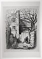 Philadelphia Alley, Claude Clark, Sr. American, Lithograph