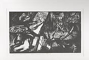 Jivin' Scribe, Claude Clark, Sr.  American, Carborundum etching