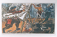 Jivin' Scribe, Claude Clark, Sr.  American, Color carborundum etching