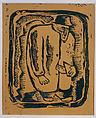 Man with Overcoat, Eldzier Cortor (American, Richmond, Virginia 1916–2015 Seaford, New York), Linocut