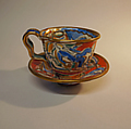 Cup and saucer, Betty Woodman  American, Porcelain