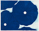 Blue Flowers May 19, 1999, Donald Sultan  American, Woodcut