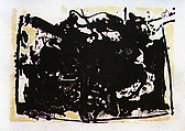 La Guerra II, Robert Motherwell  American, Color lithograph