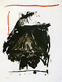 Black Rumble, Robert Motherwell  American, Color lithograph