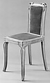 Side Chair, Georges de Feure (French, Paris 1868–1943 Paris), Walnut and corduroy