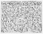 Black and White Quartet, Richard Pousette-Dart  American, Acrylic paint on etching