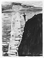 My Father Pledged Me a Sword, Anselm Kiefer (German, born Donaueschingen, 1945), Watercolor, opaque watercolor and black ballpoint pen on paper