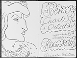 Poèmes de Charles d'Orléans, Henri Matisse  French, Limited edition book with lithographic script and illustrations by the artist