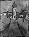 Portrait of a German Officer (recto); The Palace of King Ubu (verso), Georges Rouault (French, Paris 1871–1958 Paris), Opaque watercolor on paper (recto); Opaque watercolor on paper (verso)