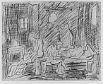 The Testament of Eudamidas, from ¦The Poussin Project: A Series of Prints after Nicolas Poussin¦, Leon Kossoff  British, Etching
