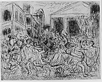 The Rape of the Sabines (#1), from ¦The Poussin Project: A Series of Prints after Nicolas Poussin¦, Leon Kossoff  British, Etching