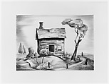 Deserted House, Charles Henry Alston American, Lithograph