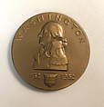 Official Washington Bicentennial Medal, Laura Gardin Fraser American, Bronze, dull gold patina